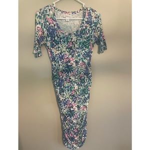 Motherhood maternity rouched dress